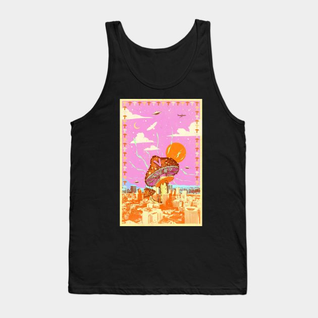 MUSHROOM CITY V Tank Top by Showdeer